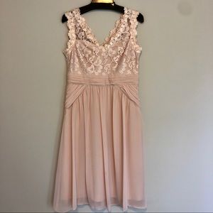 Blush Above Knee Length Dress // Worn Once